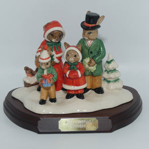 DB194 Royal Doulton Bunnykins Merry Christmas Tableau | Figure + Cert