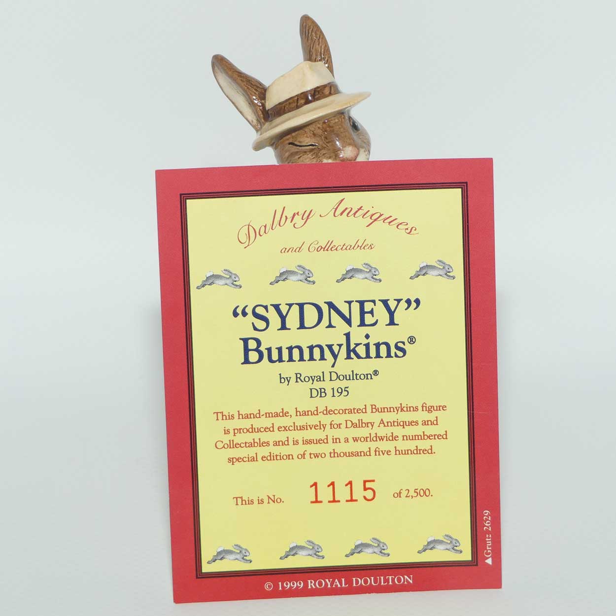 DB195 Royal Doulton Bunnykins Sydney | LE 1115/2500 | box + Cert 