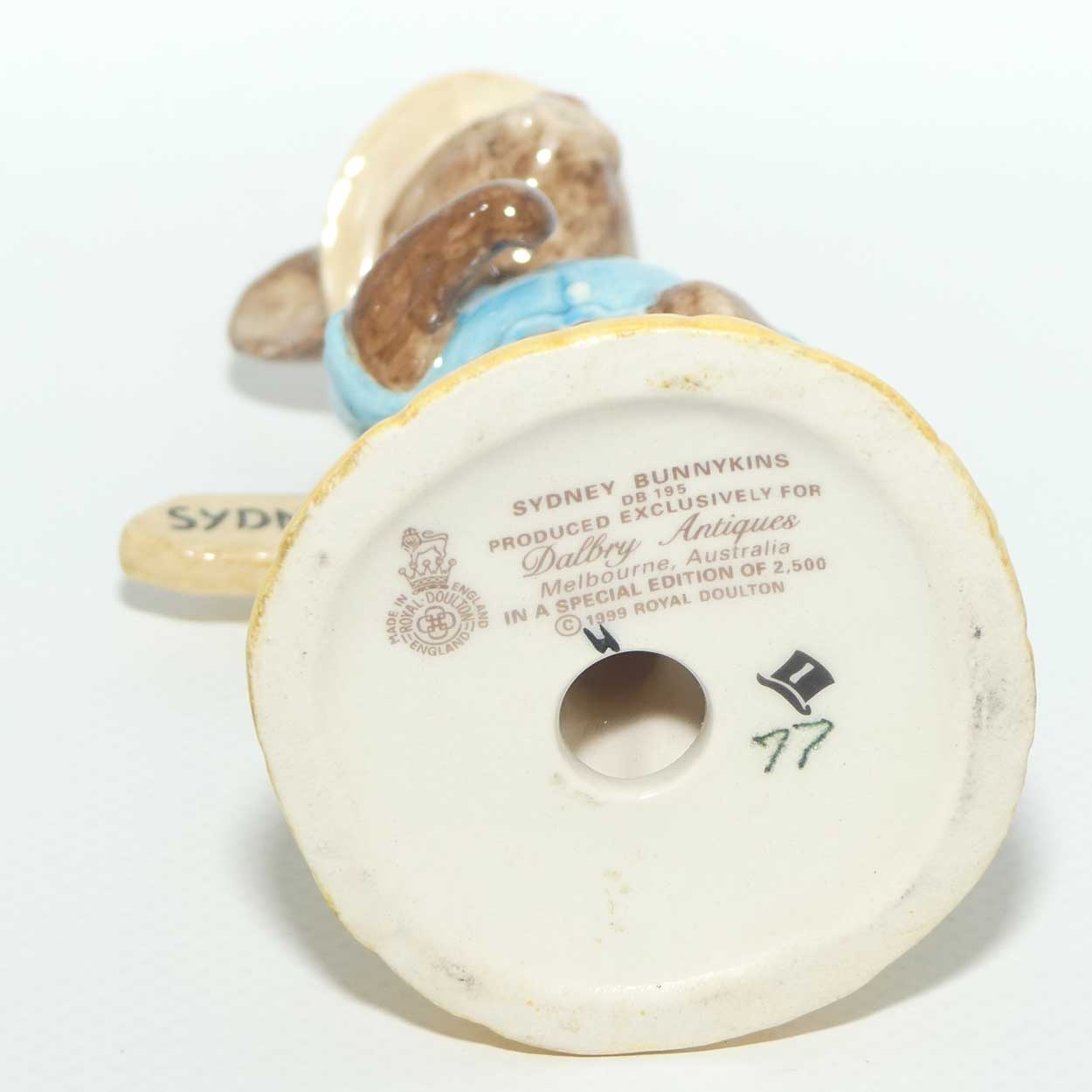 DB195 Royal Doulton Bunnykins Sydney | low number LE 77/2500 | Boxed
