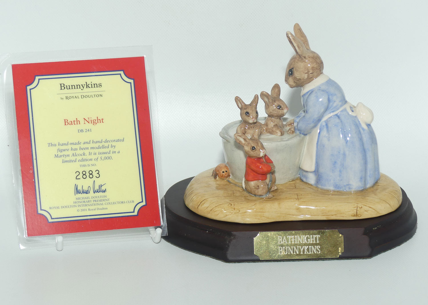 DB241 Royal Doulton Bunnykins Bath Night Tableau | LE 2883/5000 | no box