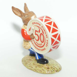 DB026A Royal Doulton Bunnykins Drummer | Golden Jubilee stamp | 50 Years | no box