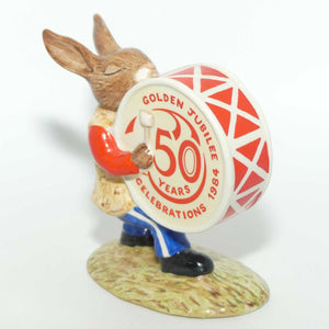 DB026A Royal Doulton Bunnykins Drummer | Golden Jubilee stamp | 50 Years | no box