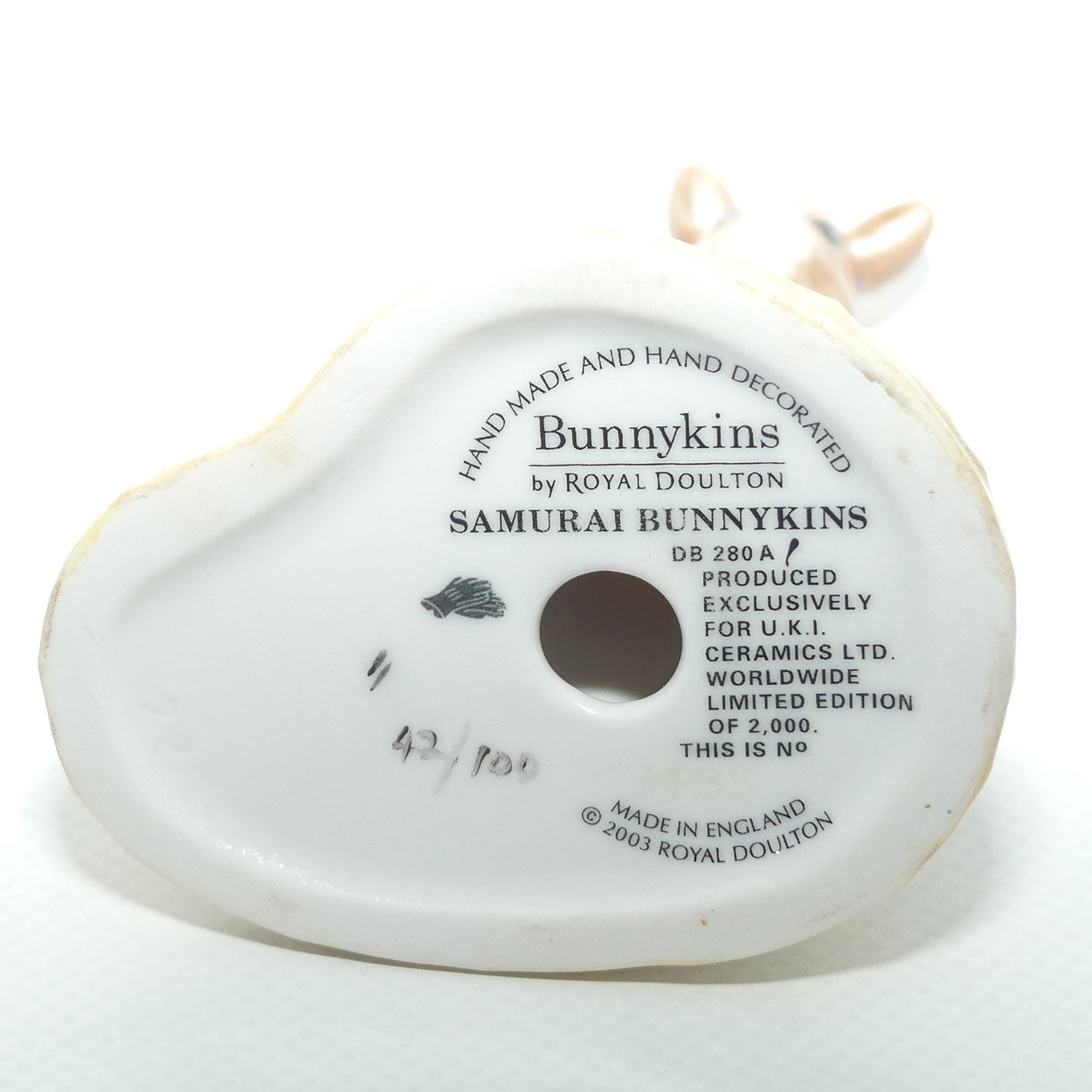 DB280A1 Colourway | Royal Doulton Bunnykins Samurai | LE100 only | boxed