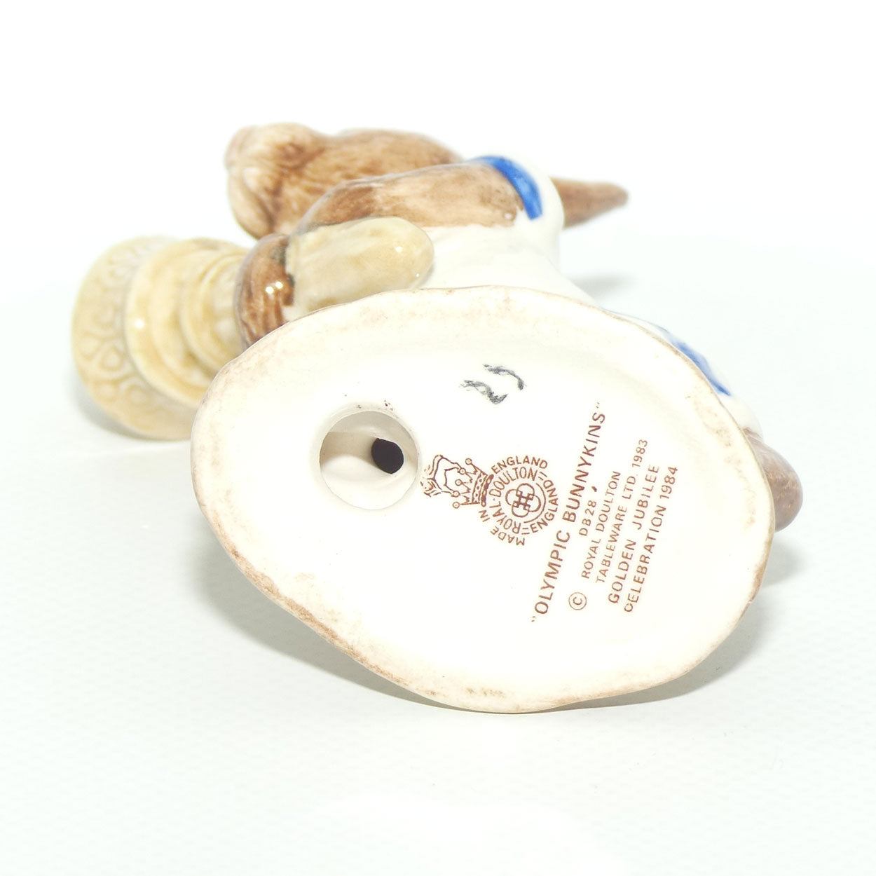 DB028A Royal Doulton Bunnykins Olympic | White & Blue | BK3 