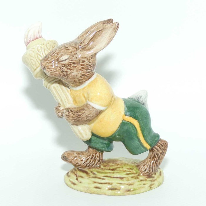 DB028B Royal Doulton Bunnykins Olympic | Green & Gold | boxed