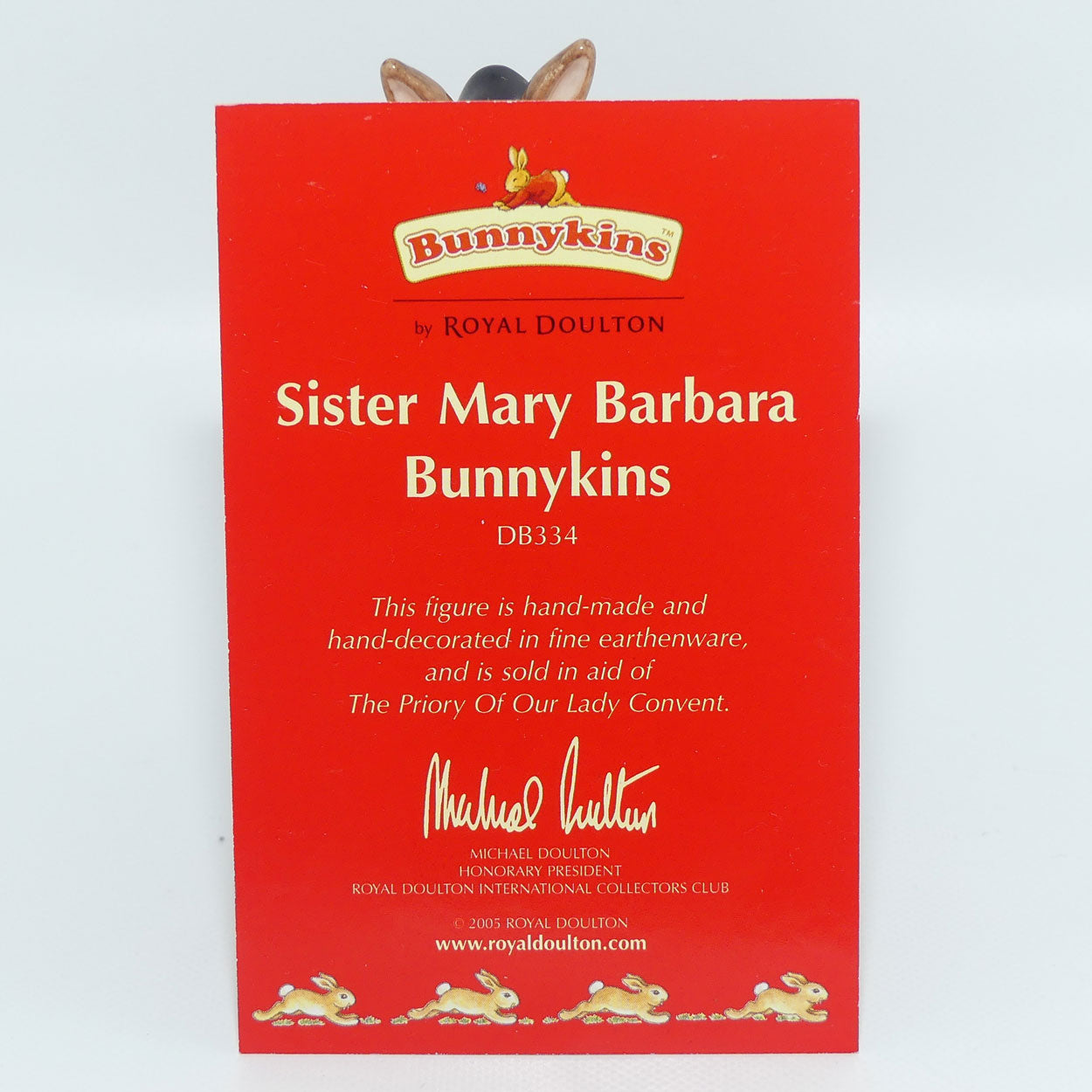 DB334 Royal Doulton Bunnykins Sister Mary Barbara | Figure + Cert