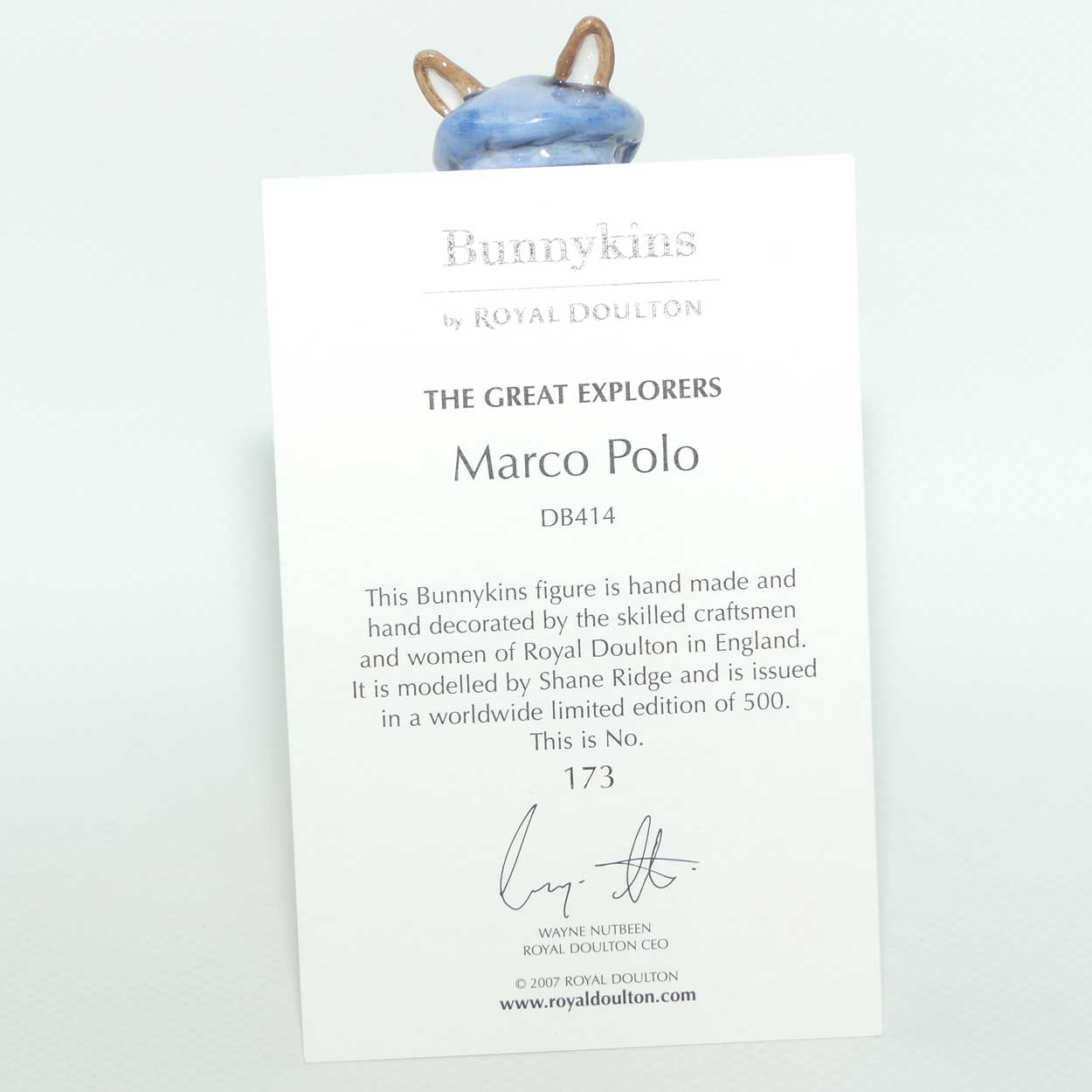 DB414 Royal Doulton Bunnykins Marco Polo | Explorers | LE 173/500