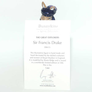 DB415 Royal Doulton Bunnykins Sir Francis Drake | | Explorers | LE144/500