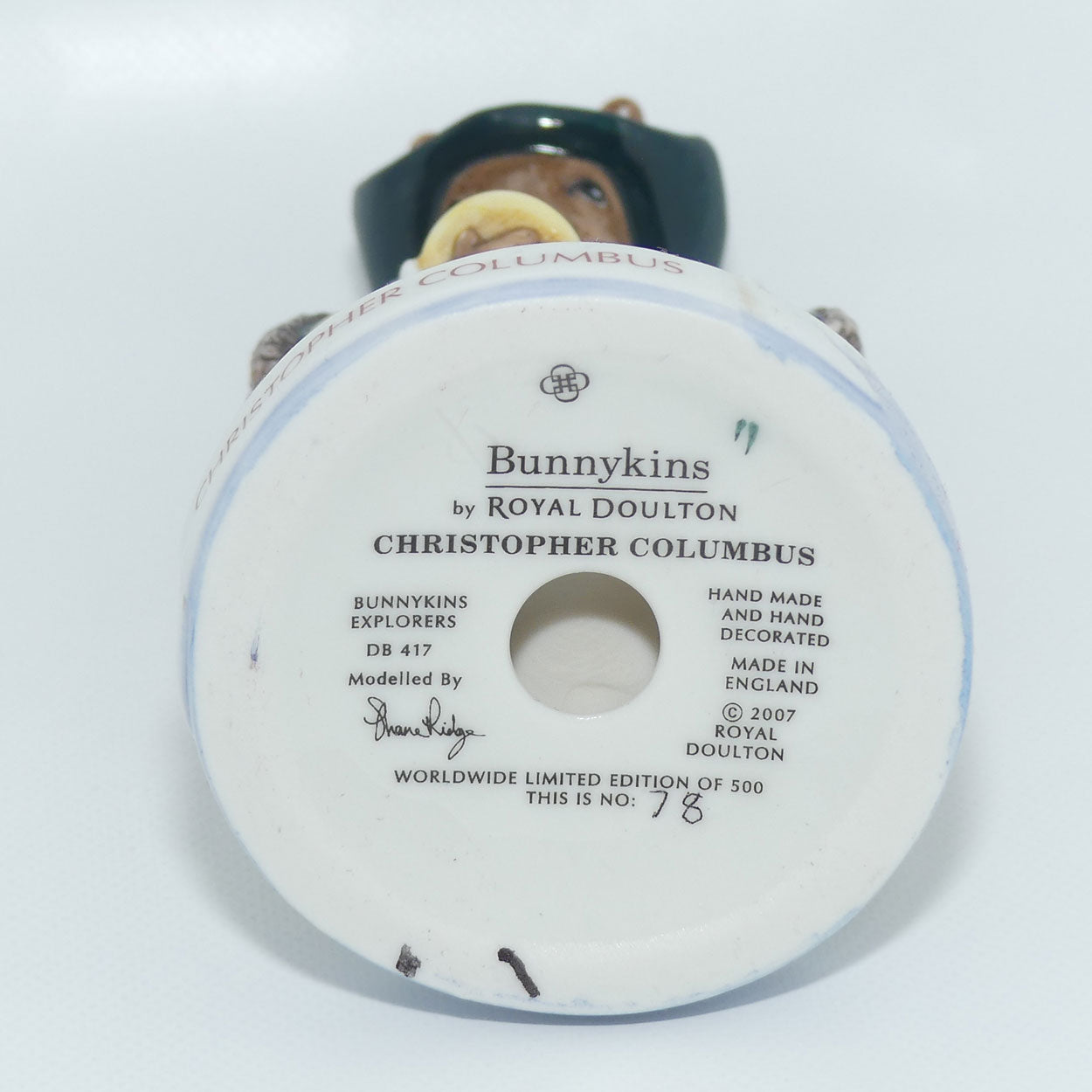 DB417 Royal Doulton Bunnykins Christopher Columbus | LE78/500 