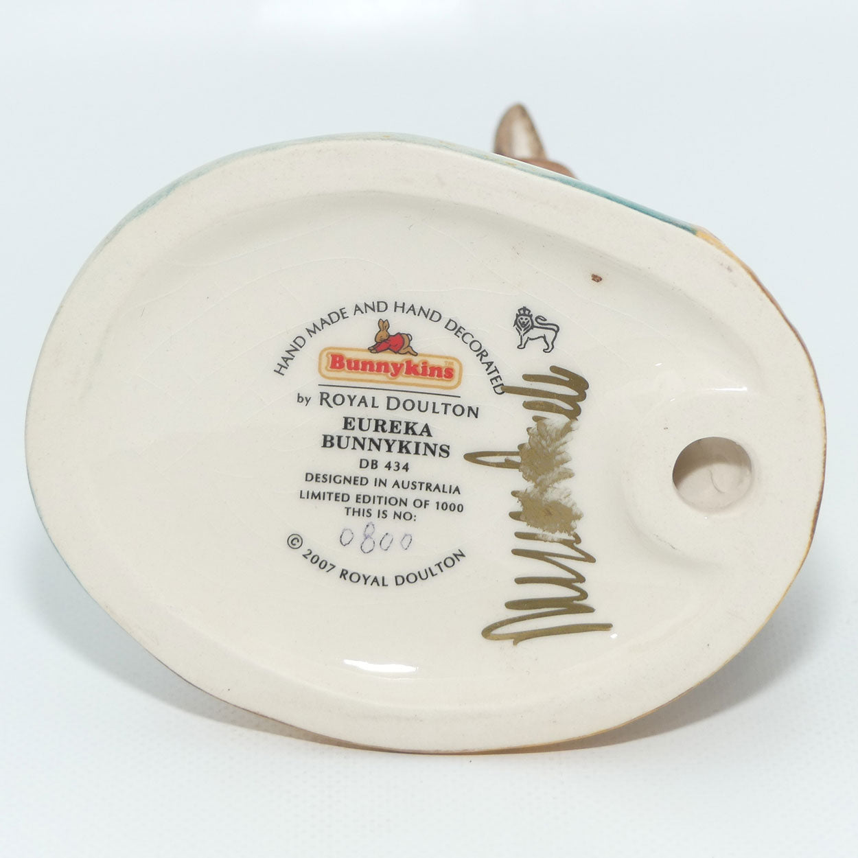 DB434 Royal Doulton Bunnykins Eureka | LE 800/1000 | + Cert