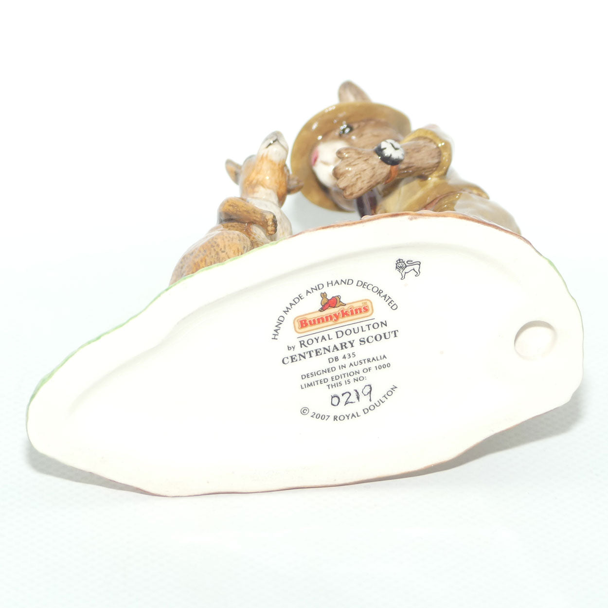 DB435 Royal Doulton Bunnykins Centenary Scout | LE 219/1000 | Box + Cert