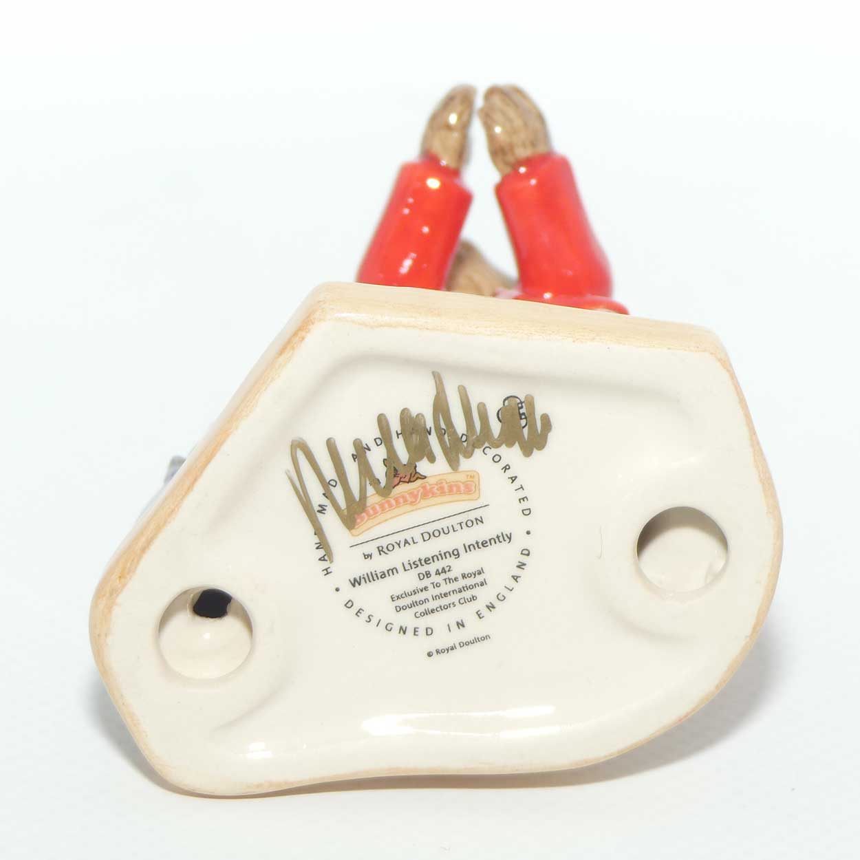 DB442 Royal Doulton Bunnykins William Listening Intently | signed | boxed