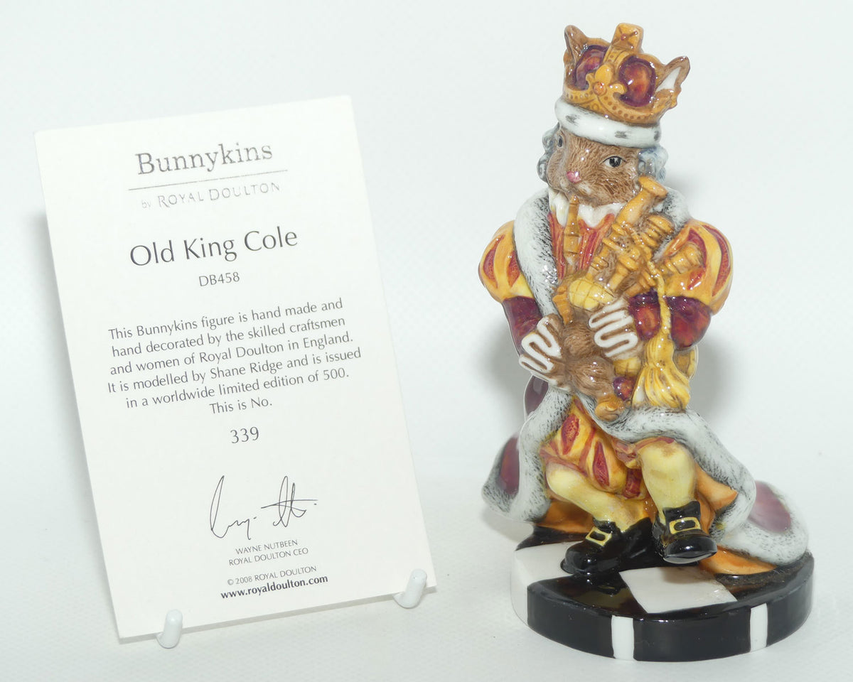 DB458 Royal Doulton Bunnykins Old King Cole | LE339/500 | box + Cert 