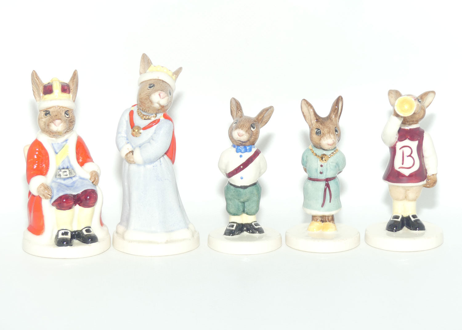 DB045 - DB049 Royal Doulton Bunnykins Royal Family set