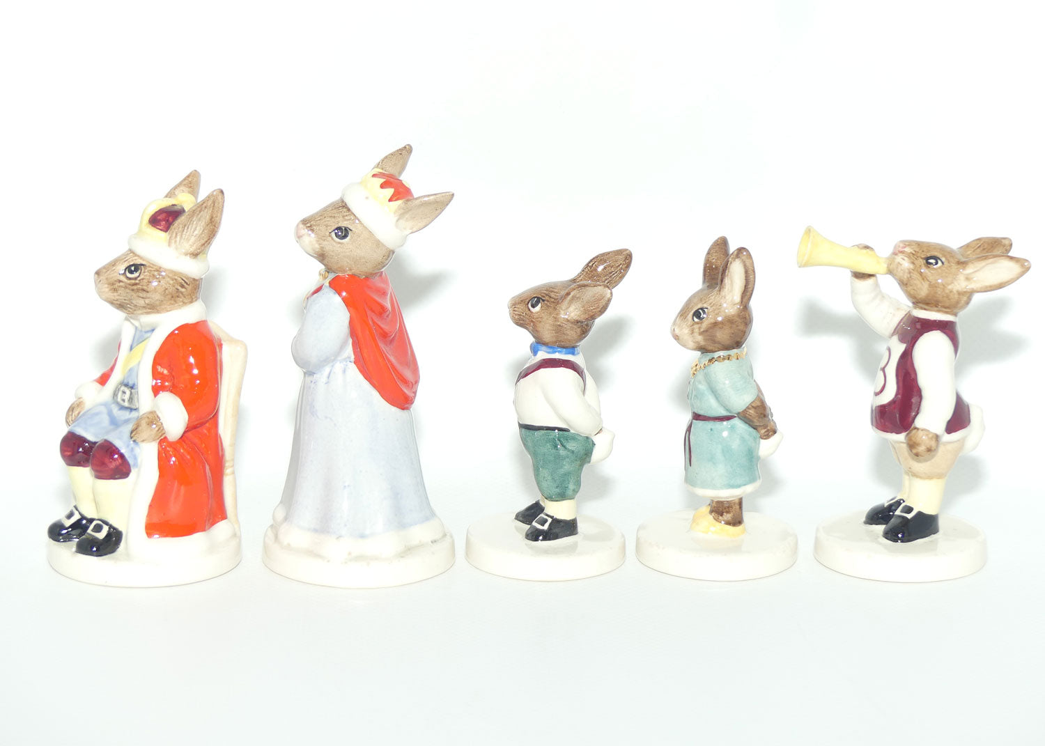 DB045 - DB049 Royal Doulton Bunnykins Royal Family set