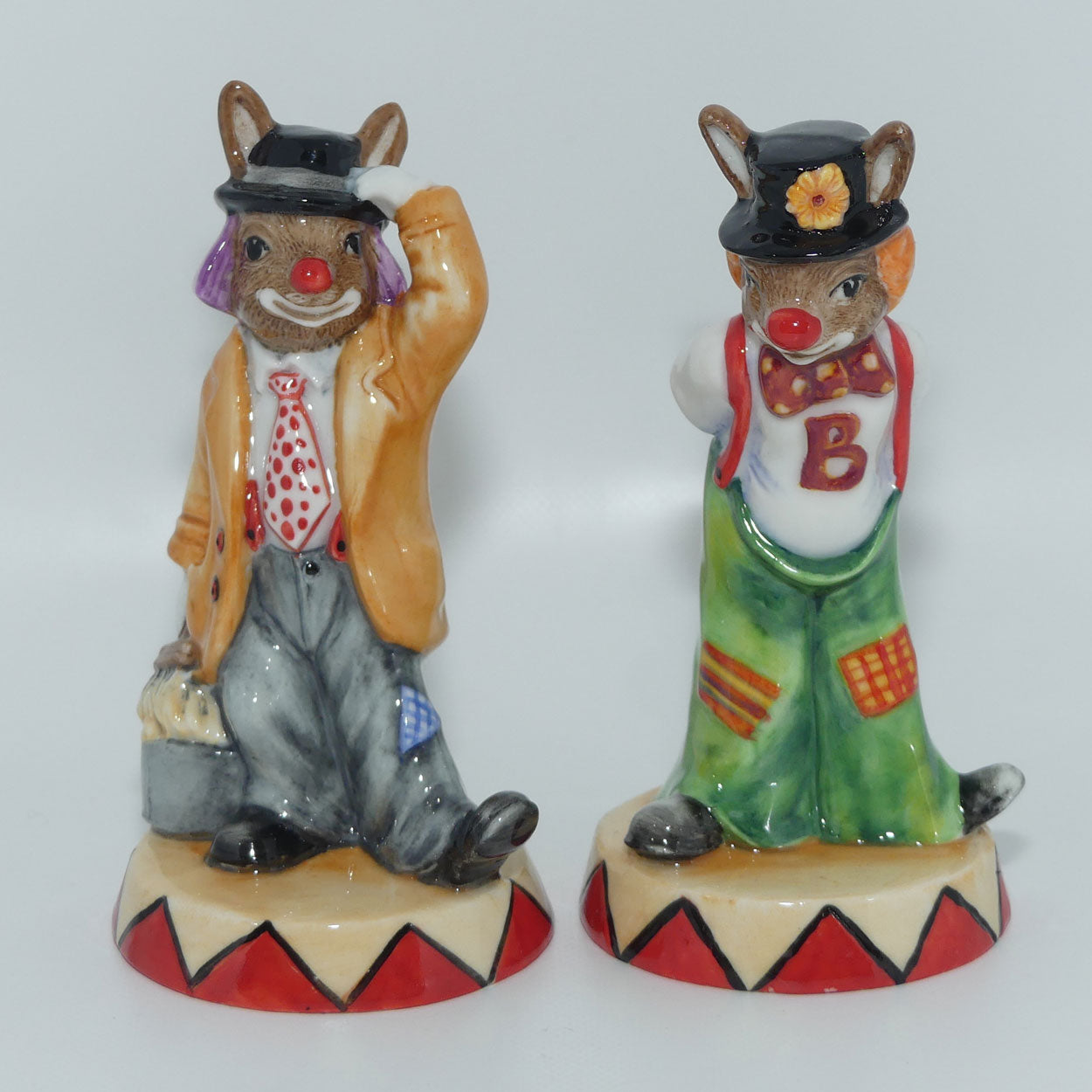 DB468 and DB 469 Royal Doulton Bunnykins Slapdash & Tiptoe set