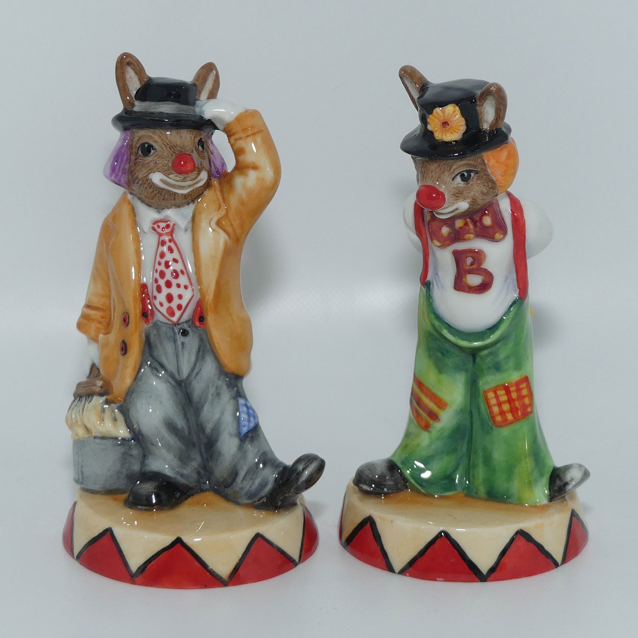 DB468 and DB 469 Royal Doulton Bunnykins Slapdash & Tiptoe set