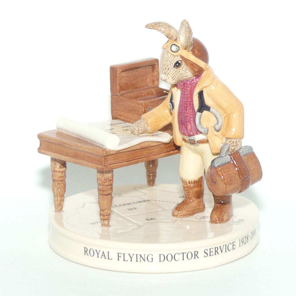 DB468 Royal Doulton Bunnykins Flying Doctor Bunnykins | LE797/1000 | signed + Box + Cert