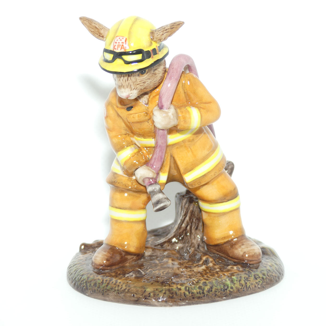 DB489 Royal Doulton Bunnykins Bush Fire Fighter Bunnykins | Box + Cert + Signed | LE 220/1000