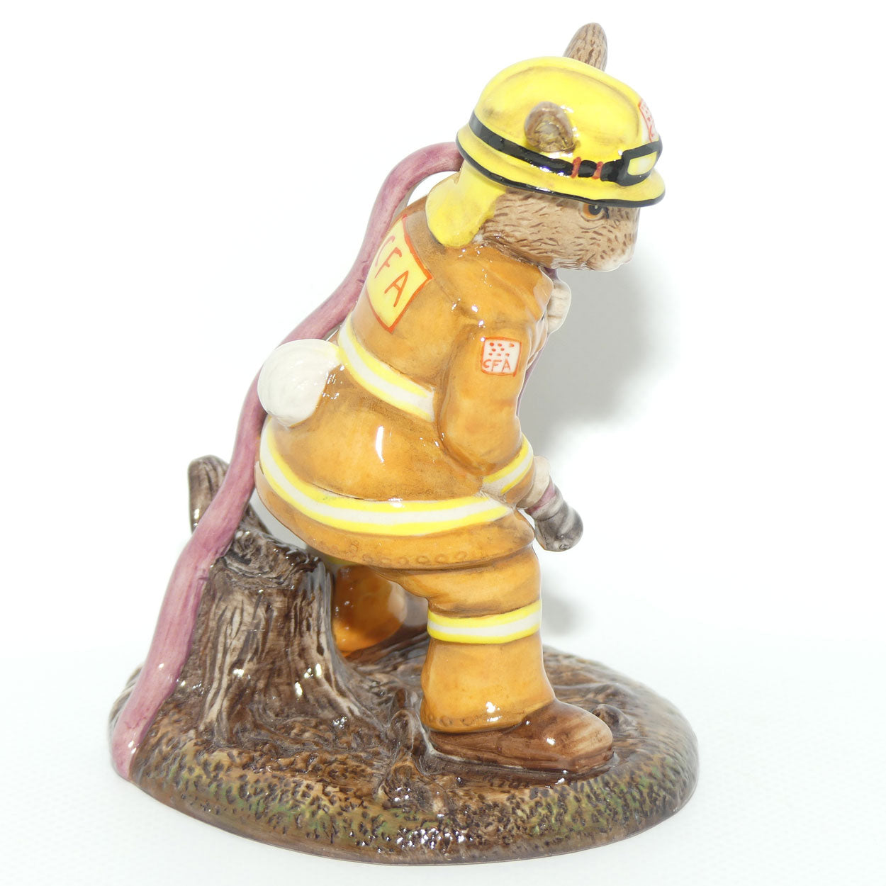 DB489 Royal Doulton Bunnykins Bush Fire Fighter Bunnykins | Box + Cert + Signed | LE 220/1000