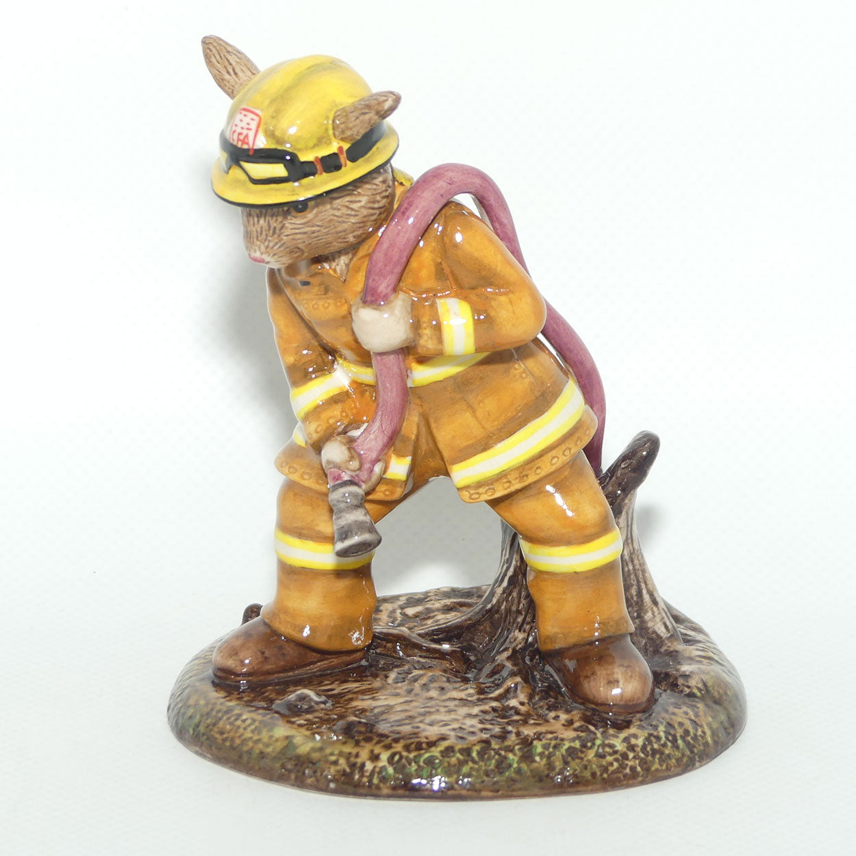 DB489 Royal Doulton Bunnykins Bush Fire Fighter Bunnykins | Box + Cert + Signed | LE 362/1000