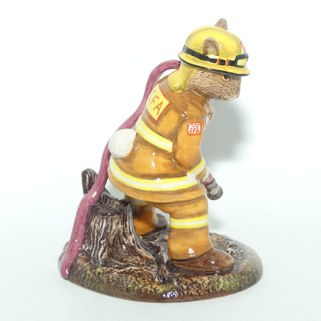 DB489 Royal Doulton Bunnykins Bush Fire Fighter Bunnykins | Box + Cert + Signed | LE 362/1000