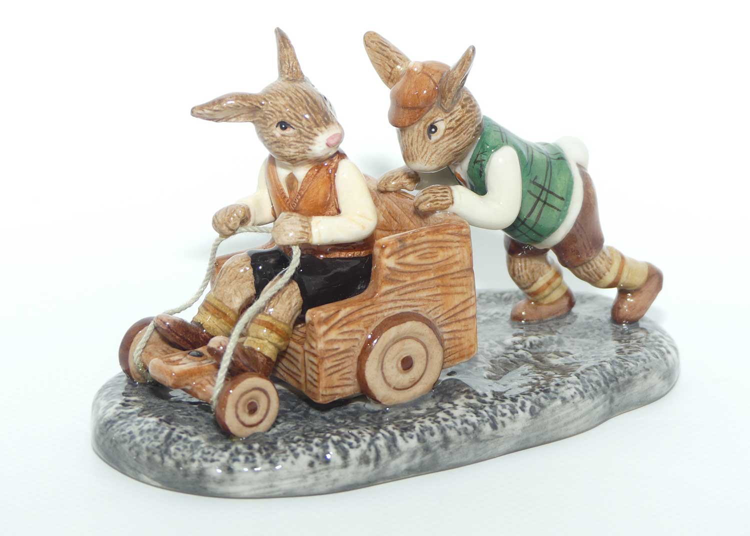 DB491 Royal Doulton Bunnykins Billycart | LE 604/1000 | mint example