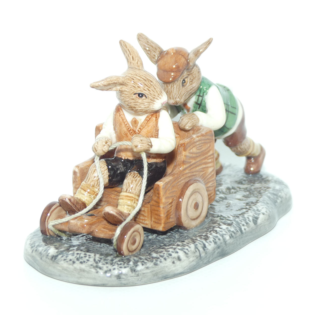 DB491 Royal Doulton Bunnykins Billycart | LE 564/1000 | Box + Cert | mint example