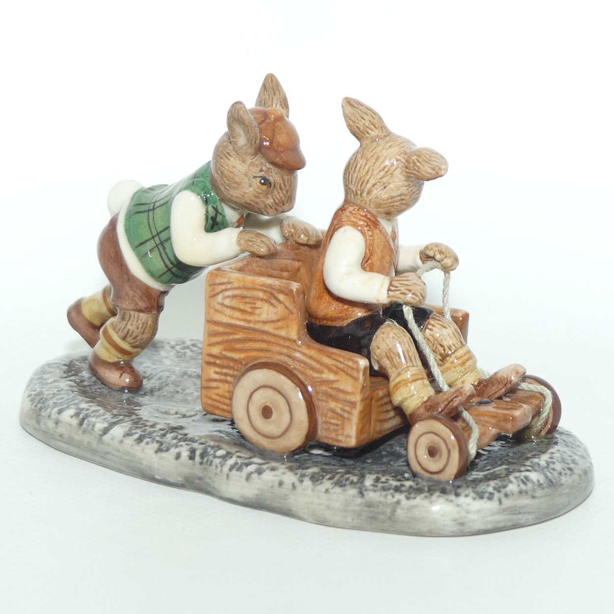 DB491 Royal Doulton Bunnykins Billycart | LE 564/1000 | Box + Cert | mint example