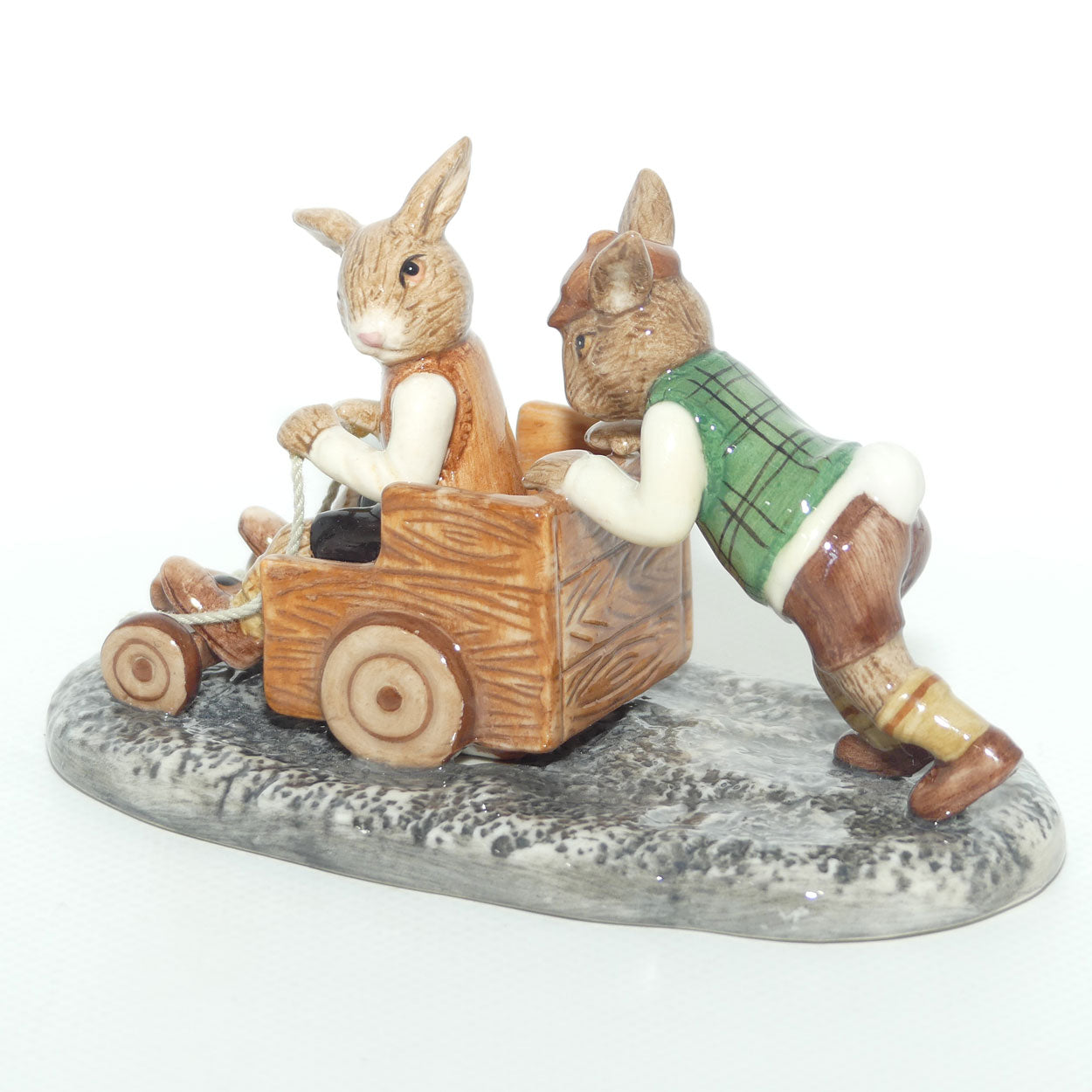 DB491 Royal Doulton Bunnykins Billycart | LE 564/1000 | Box + Cert | mint example