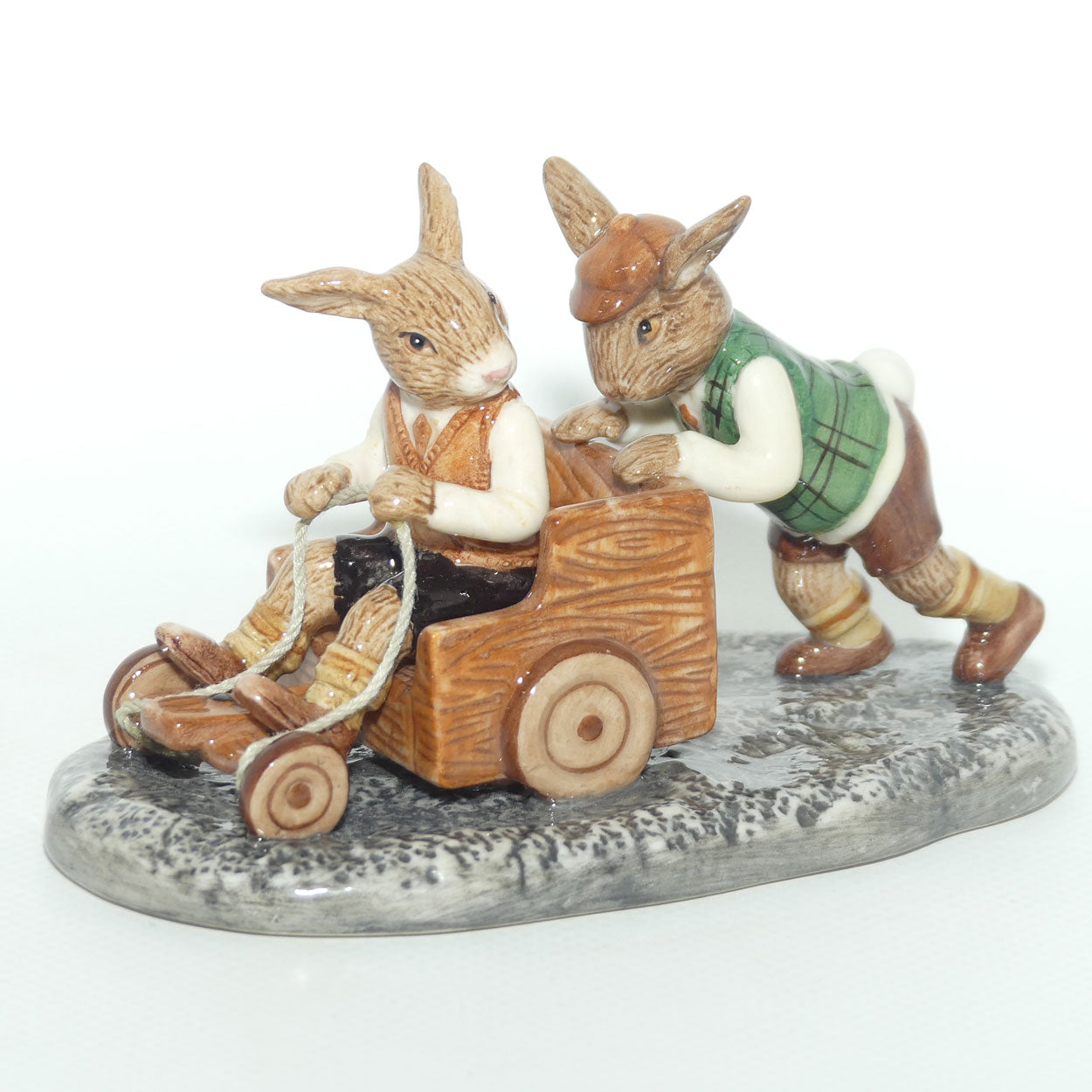 DB491 Royal Doulton Bunnykins Billycart | LE 564/1000 | Box + Cert | mint example