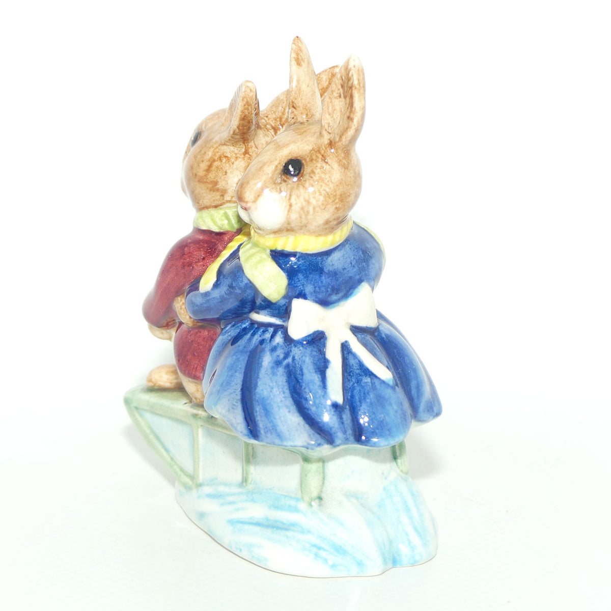 DB004 Royal Doulton Bunnykins Billie & Buntie Sleigh Ride | BK 1
