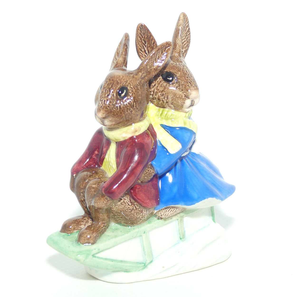 DB004 Royal Doulton Bunnykins Billie & Buntie Sleigh Ride | BK 2 | figure only