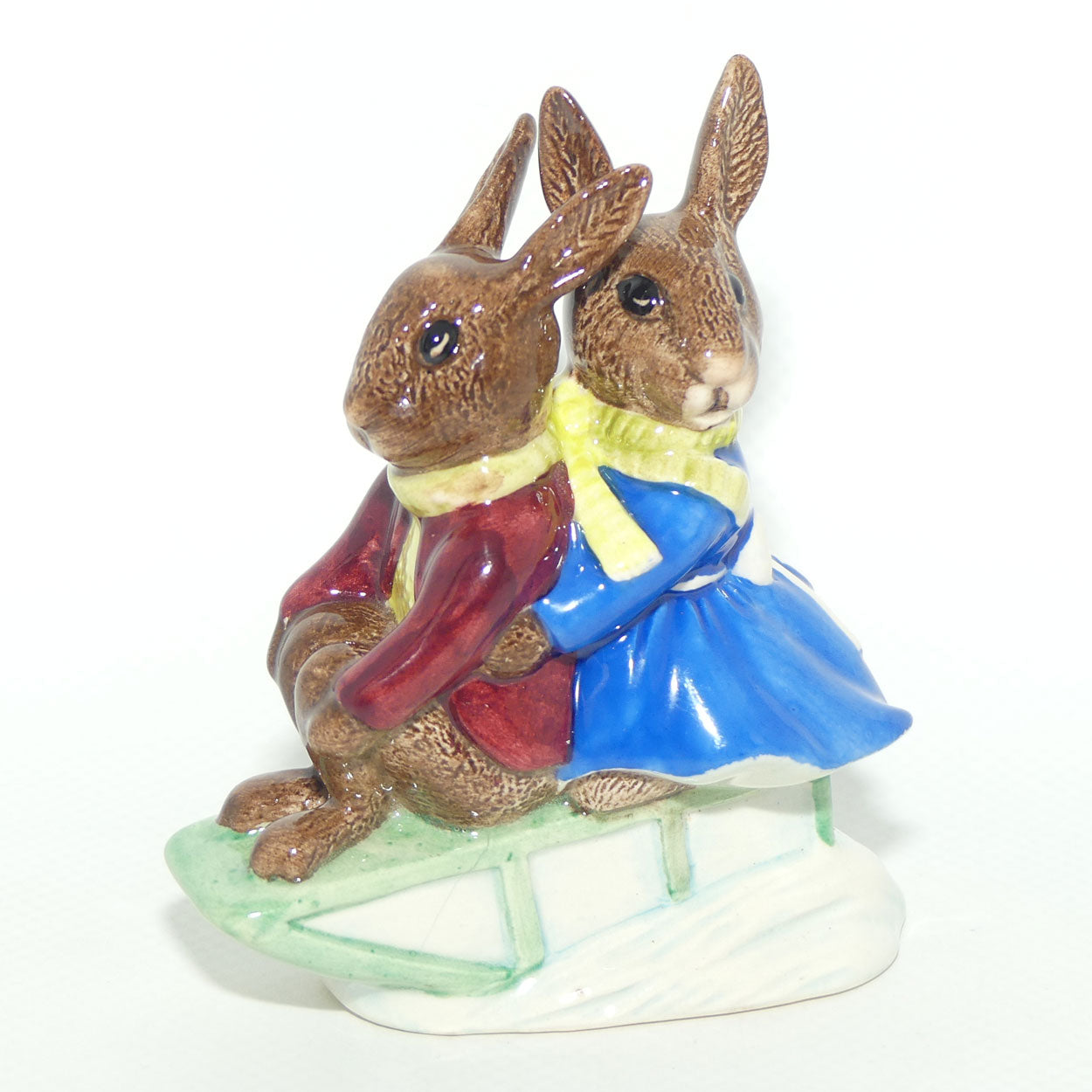 DB004 Royal Doulton Bunnykins Billie & Buntie Sleigh Ride | BK 2 | figure only