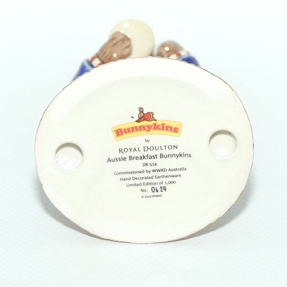 DB514 Royal Doulton Bunnykins Aussie Breakfast | LE 624/1000 | Box + Cert