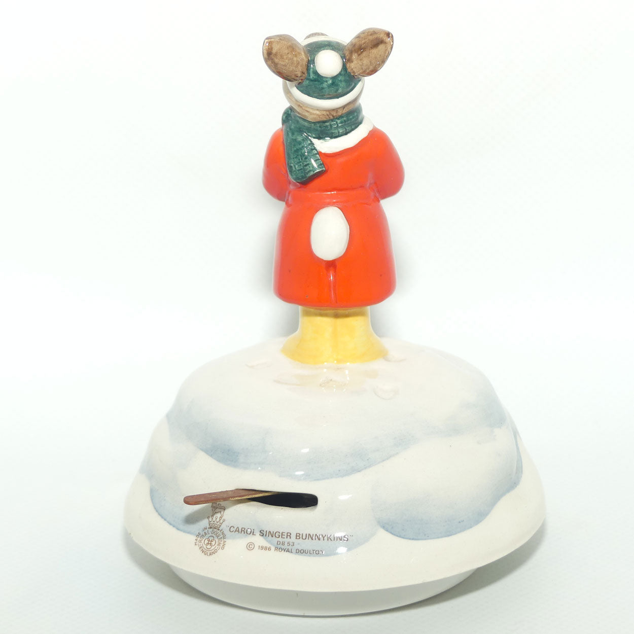 DB053 Royal Doulton Bunnykins Carol Singer Music Box
