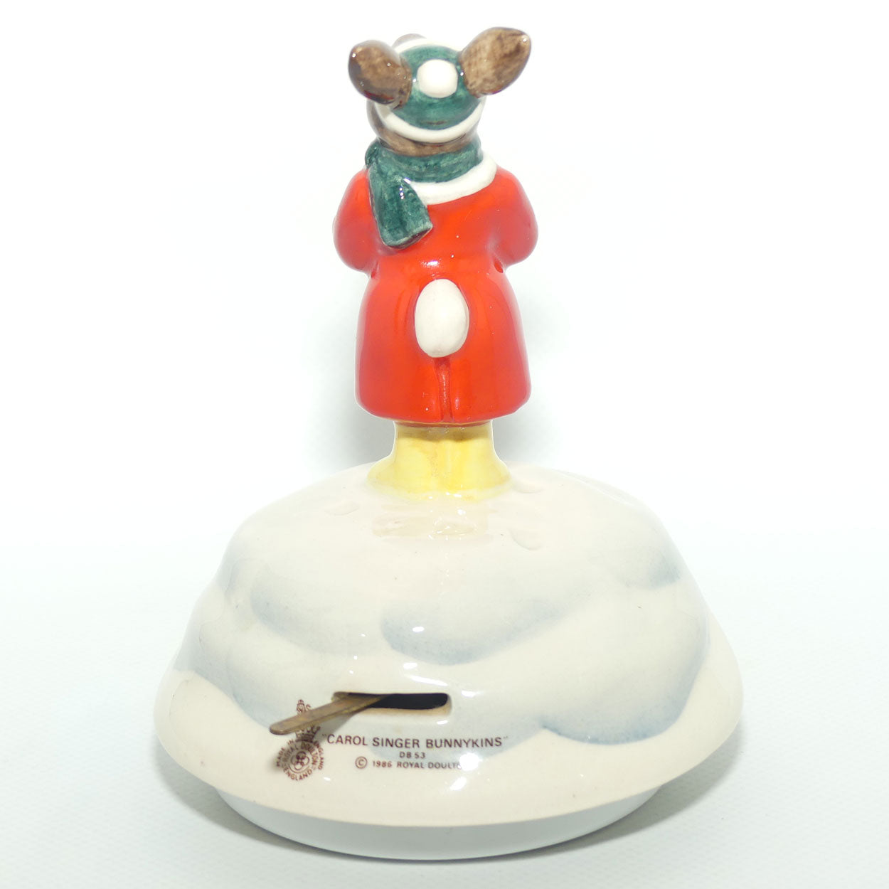 DB053 Royal Doulton Bunnykins Carol Singer Music Box | boxed