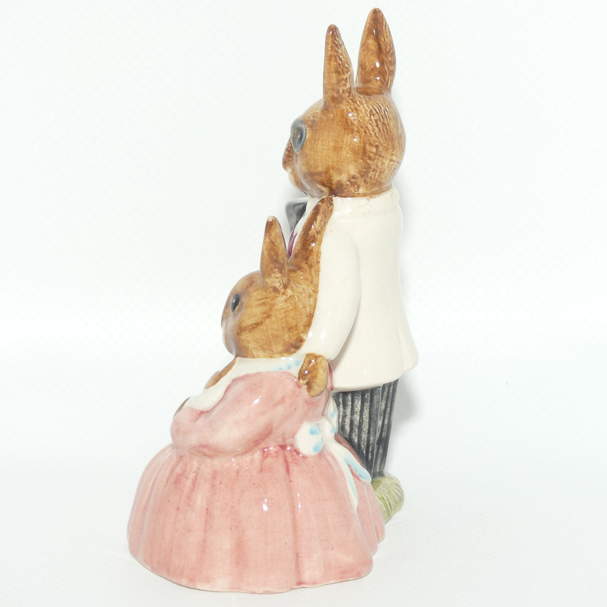 DB067 Royal Doulton Bunnykins Family Photograph | White & Pink | #1 | signed Carol Wilbraham 7th March 1988 | boxed