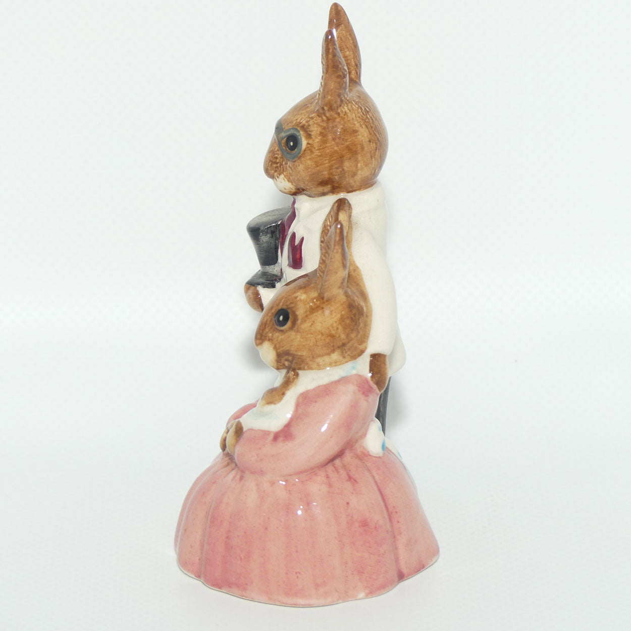DB067 Royal Doulton Bunnykins Family Photograph | White & Pink | #2 | signed Carol Wilbraham 3.26.88 | boxed