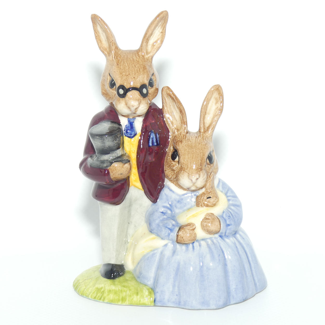 DB068 Royal Doulton Bunnykins Father, Mother and Victoria | boxed