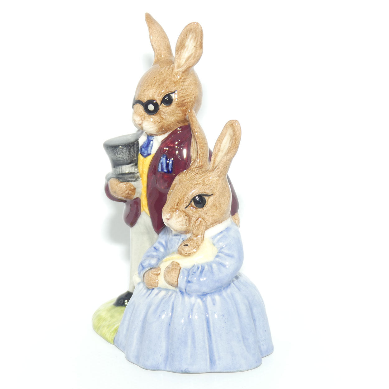 DB068 Royal Doulton Bunnykins Father, Mother and Victoria | boxed
