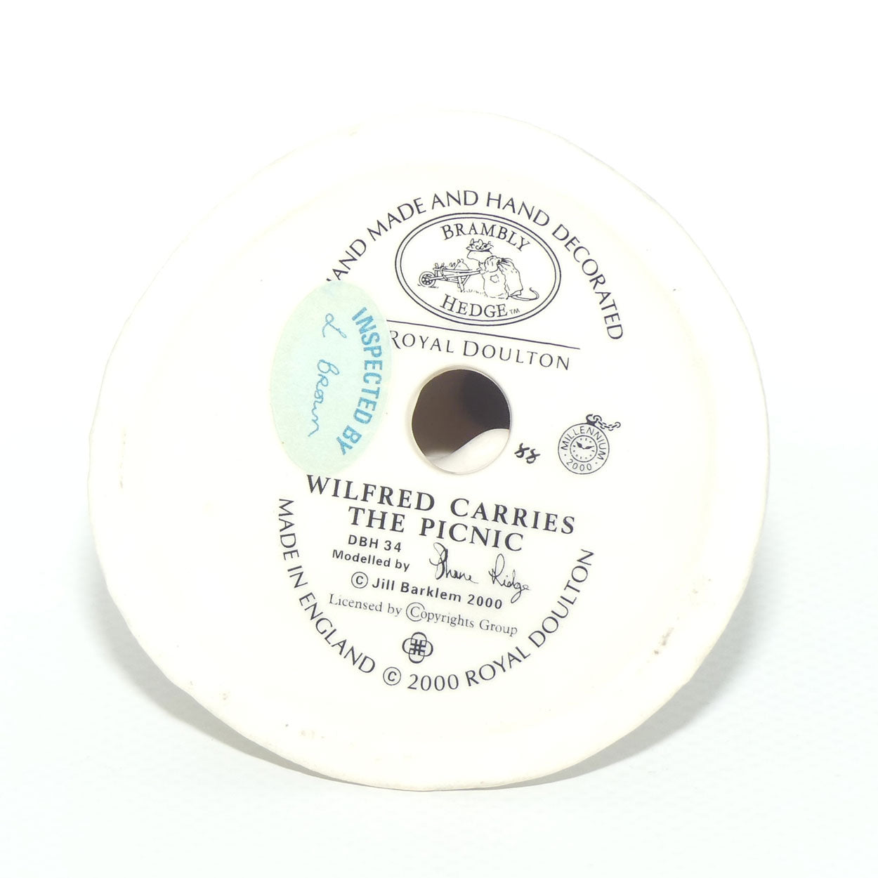 DBH34 Royal Doulton Brambly Hedge figure | Wilfred Carries the Picnic | no box | #1