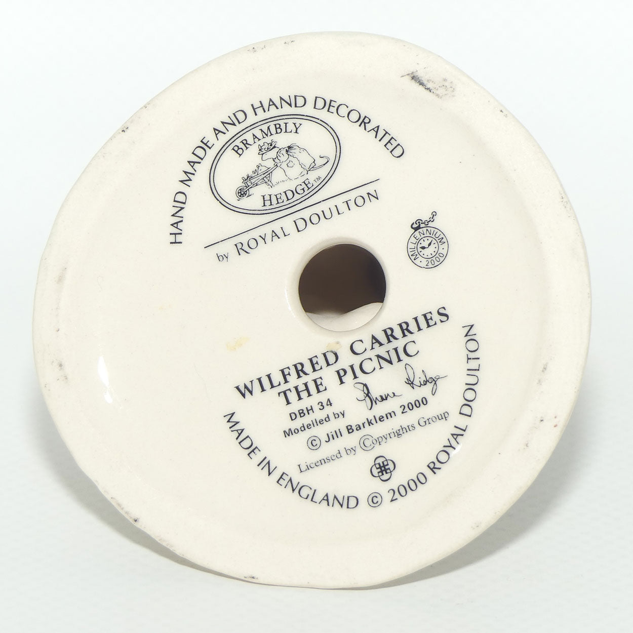 DBH34 Royal Doulton Brambly Hedge figure | Wilfred Carries the Picnic | no box | #2