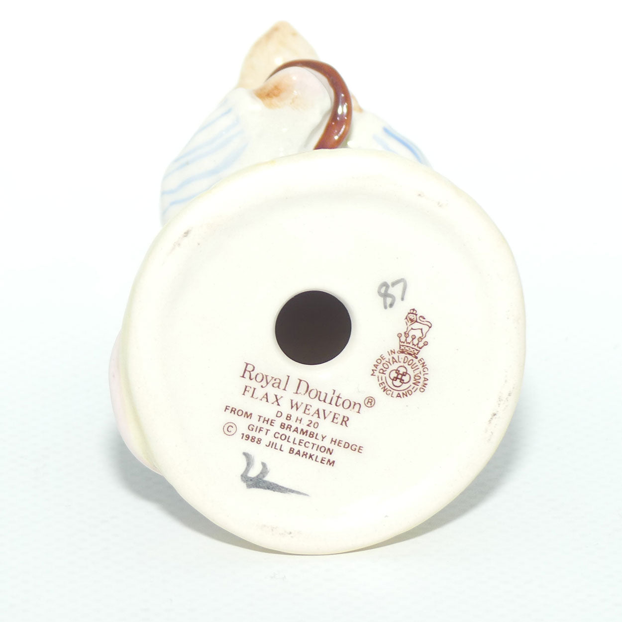 DBH20 Royal Doulton Brambly Hedge figure | Flax Weaver