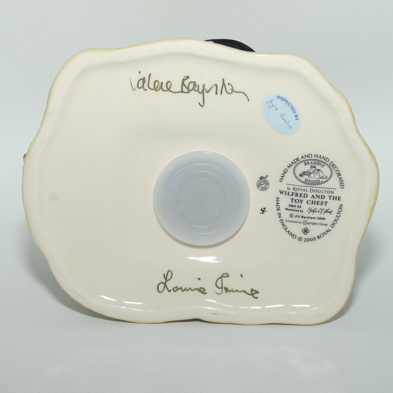 DBH35 Royal Doulton Brambly Hedge tableau figure | Wilfred and the Toy Chest Money Box | box