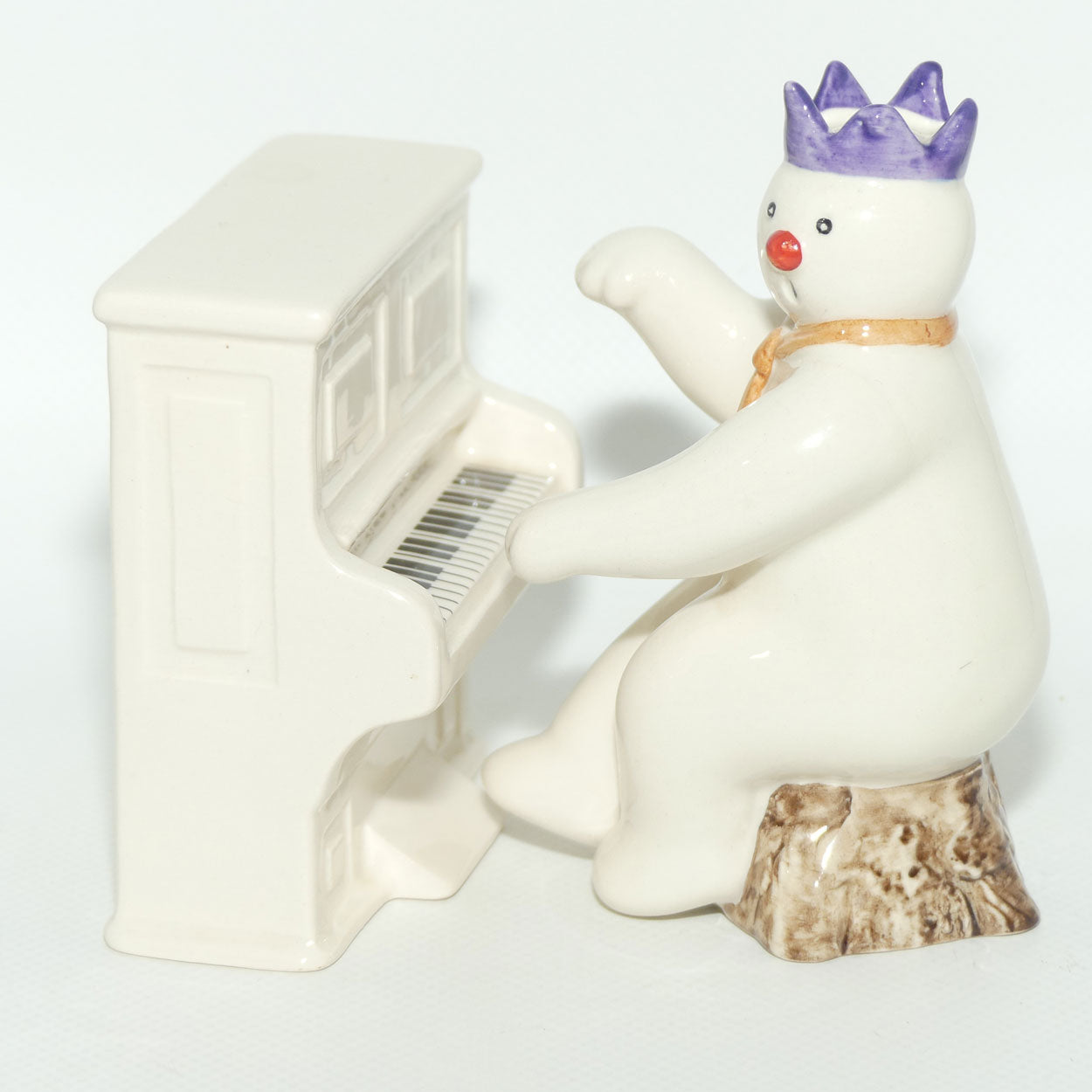 DS12 Royal Doulton Snowman Snowman Pianist and DS13 Piano