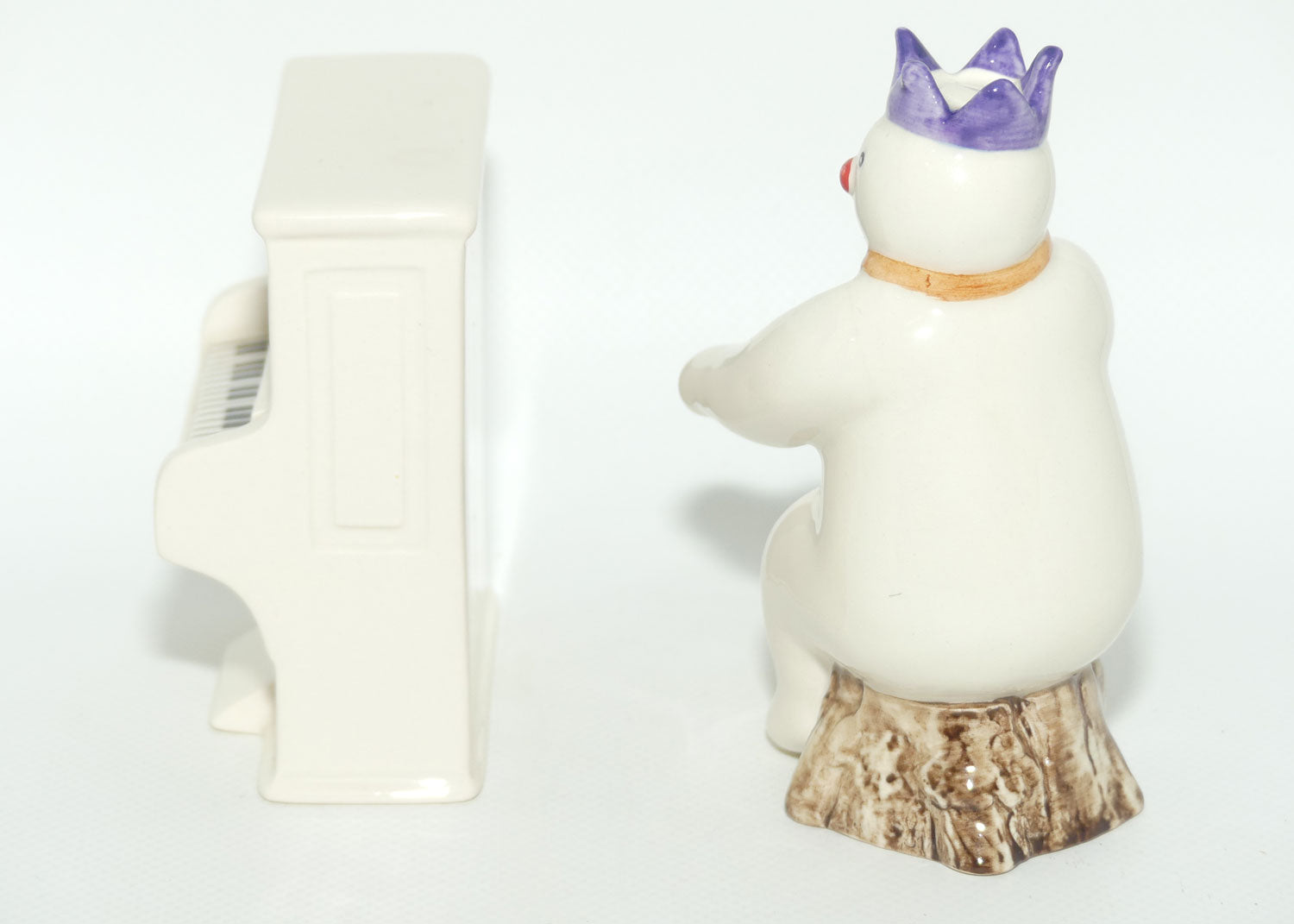 DS12 Royal Doulton Snowman Snowman Pianist and DS13 Piano