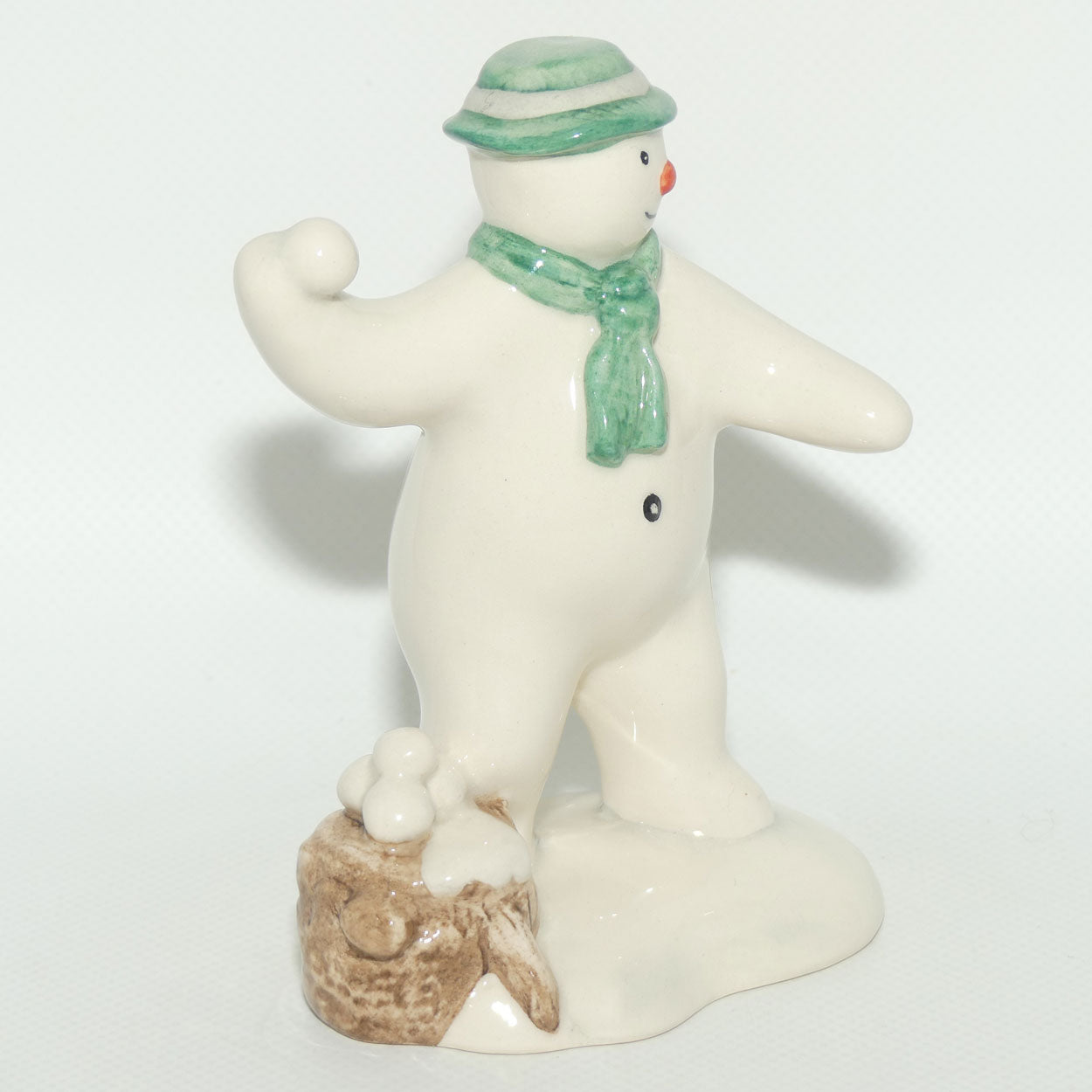 DS22 Royal Doulton Snowman figure The Snowman Snowballing