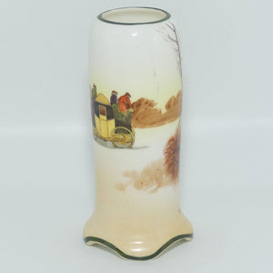 Royal Doulton Coaching Days cylindrical posy vase | Shape 7511 | E3804