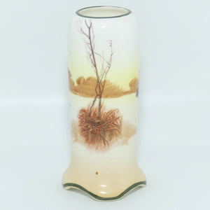 Royal Doulton Coaching Days cylindrical posy vase | Shape 7511 | E3804